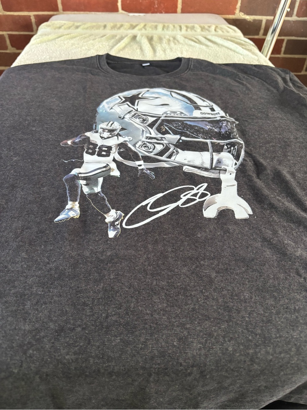 Men's Charcoal CeeDee Lamb yGraphic Football T-Shirt - Unbranded
